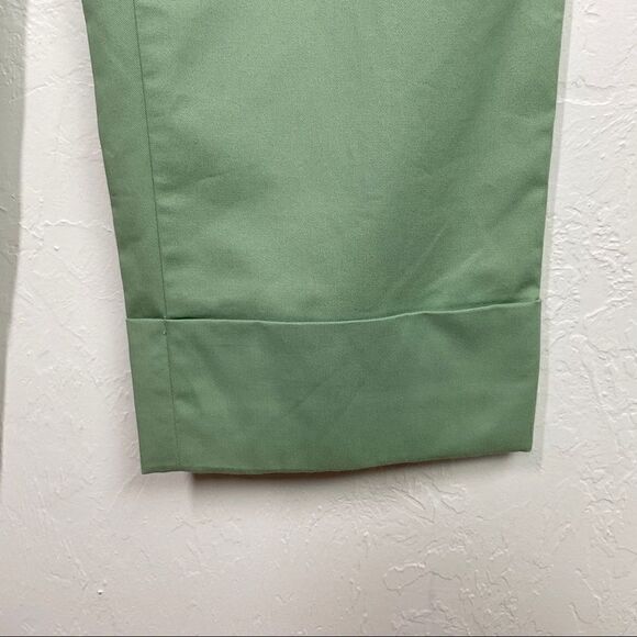 Ann Taylor Light Green Straight Leg Cuffed Pants 4 New - Picture 3 of 6